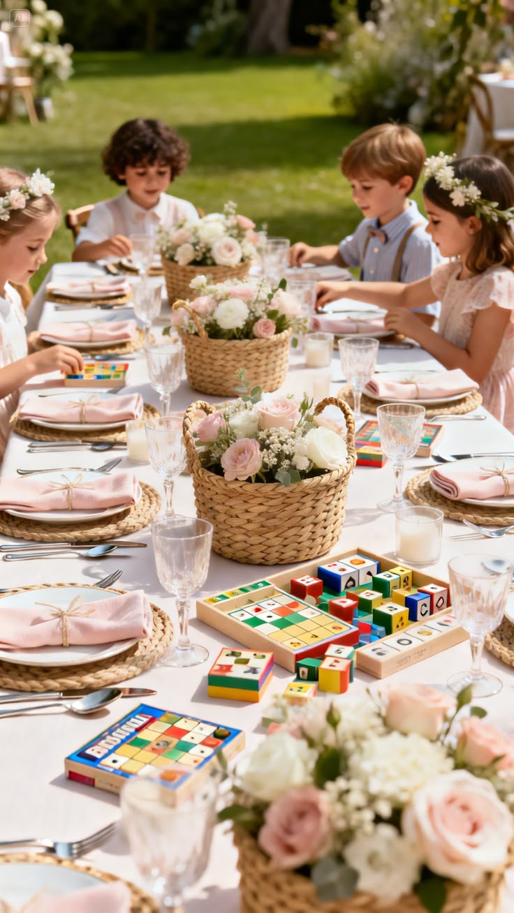 Dining area party setup