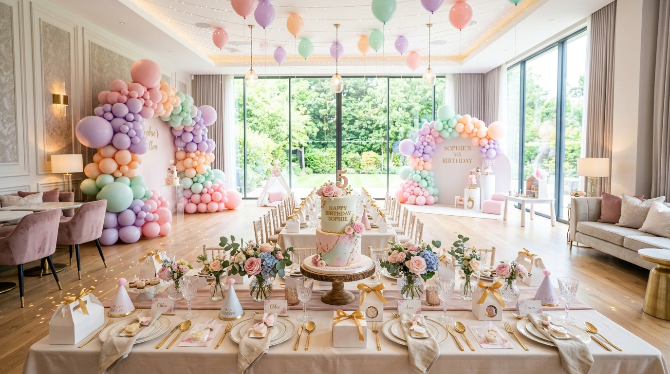 Little Stars modern party venue interior