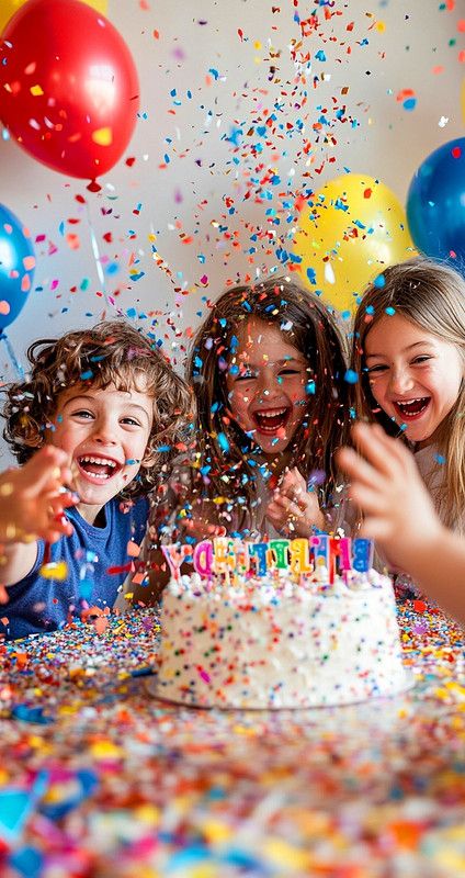 Children enjoying a party moment